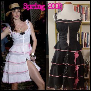 Vintage RARE Betsey Johnson Spring 2002 Black Dress Munequita Fashion Show XS S